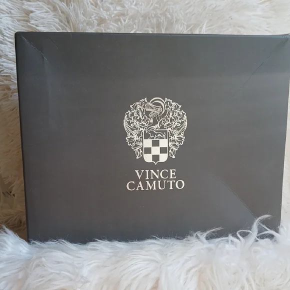 Vince Camuto Black Square Heels with Ankle Strap - Picture 12 of 12